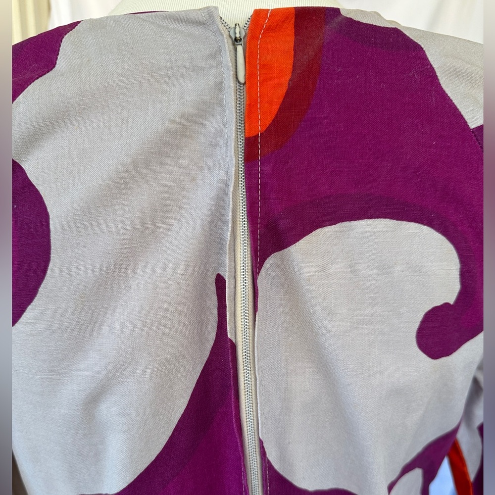 VINTAGE 70s Marimekko Dress Sz 40 - Picture 3 of 9
